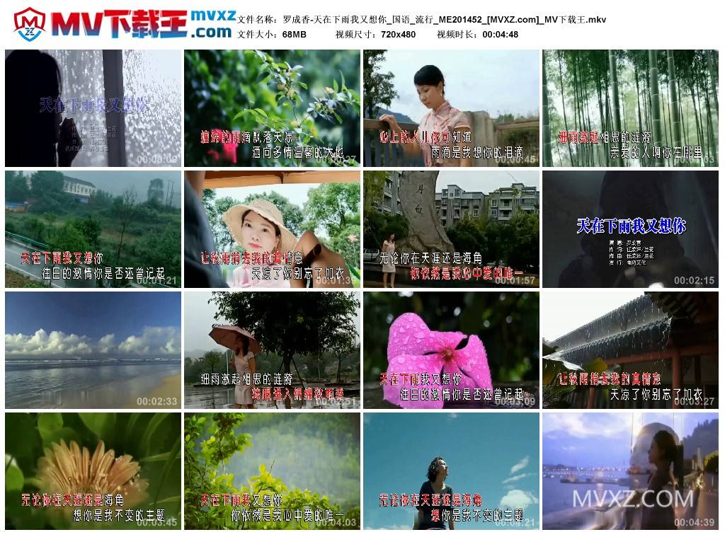 罗成香-天在下雨我又想你_国语_流行_ME201452